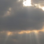 A ray of sunlight shines through the clouds- start a (reasonable) goal, and get a sunray of hope in your life!